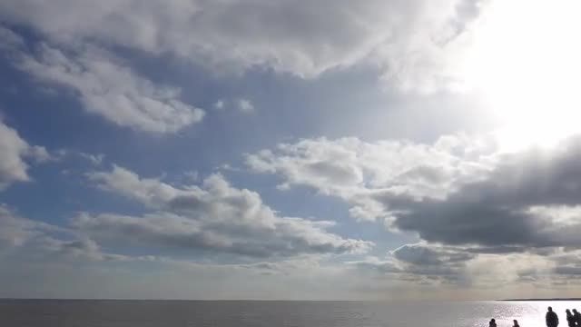 Time-Lapse Of Beach At Sunset: Stock Video