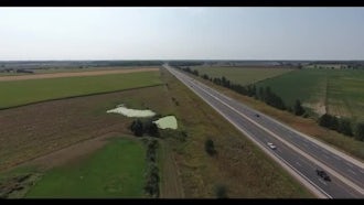 Cruising By The Highway : Stock Video