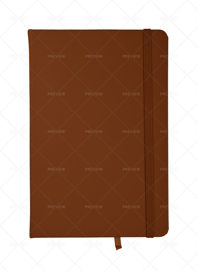 Brown Leather Notebook: Stock Photos