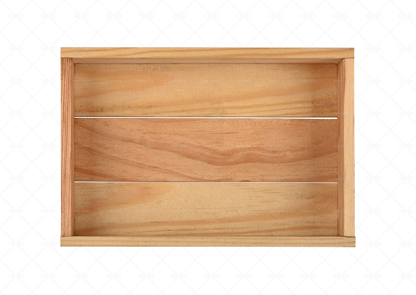 Empty Brown Wooden Box: Stock Photos