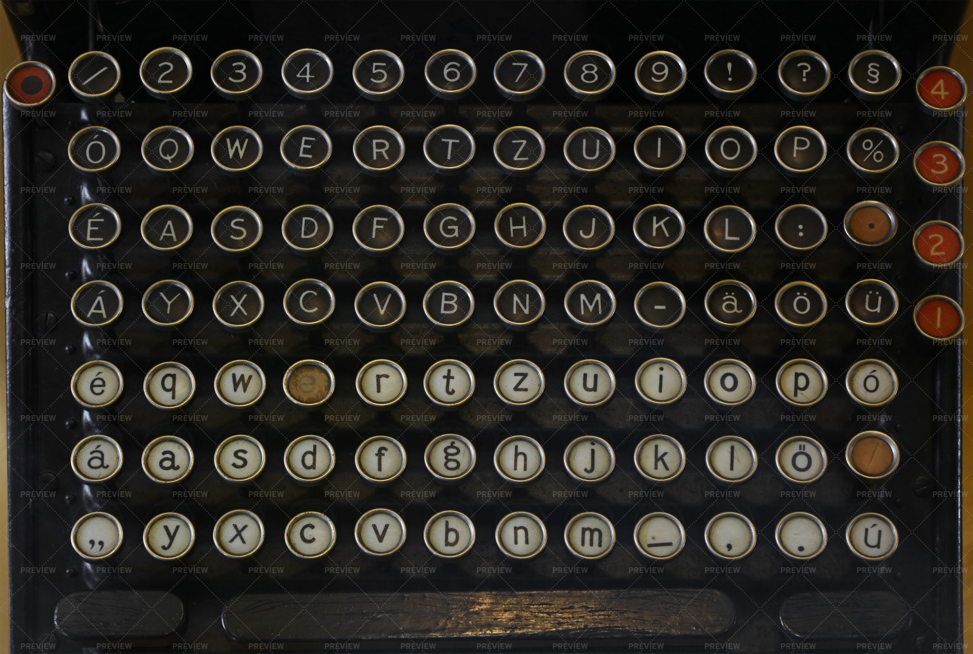 retro typewriter computer keyboard