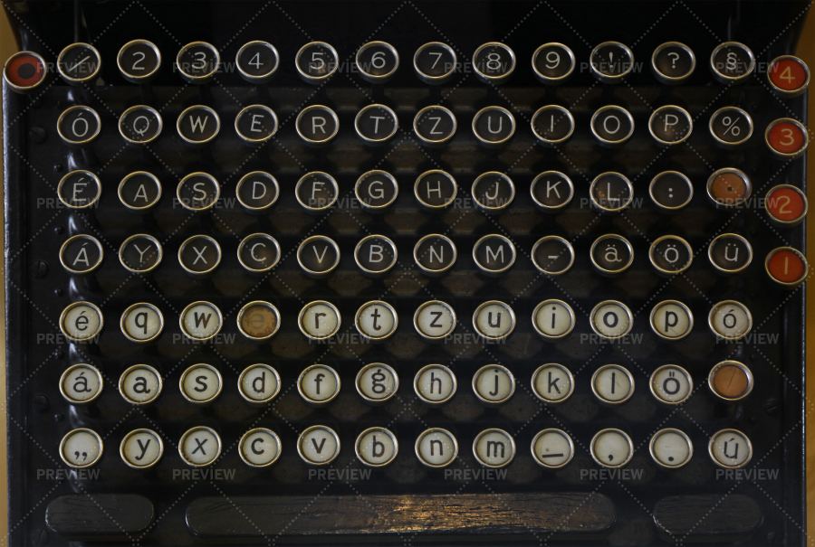 restoring letters on a typewriter keyboard