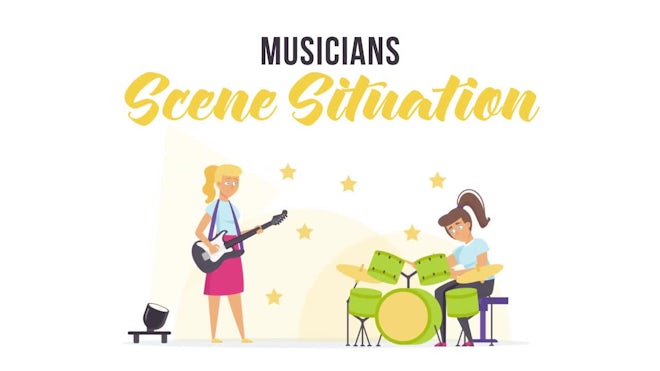 Musicians - Scene Situation Freebies template preview