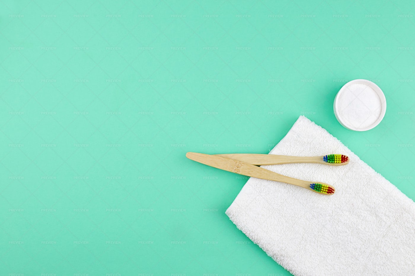 Bamboo Toothbrushes: Stock Photos