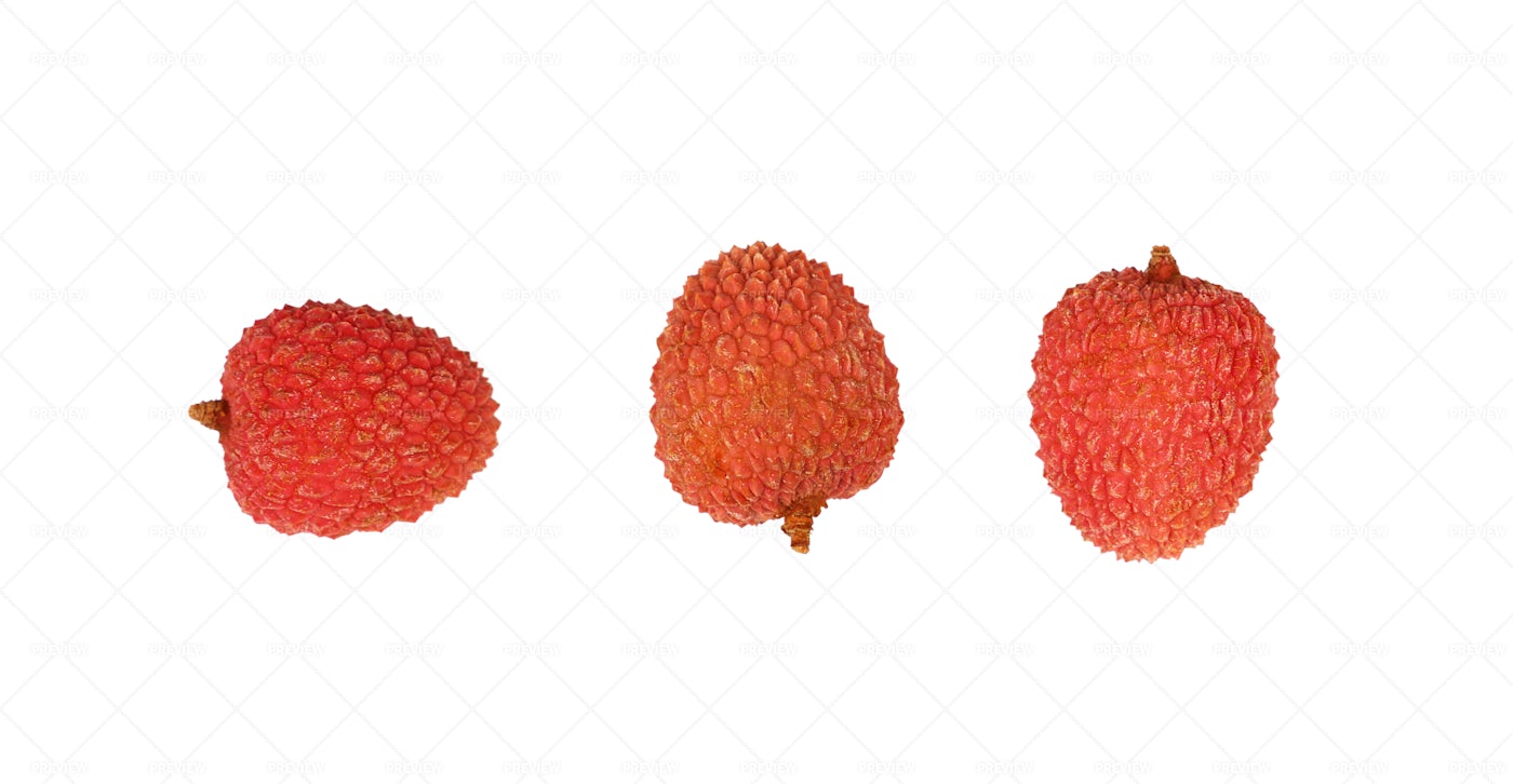 Fresh Red Lychee: Stock Photos