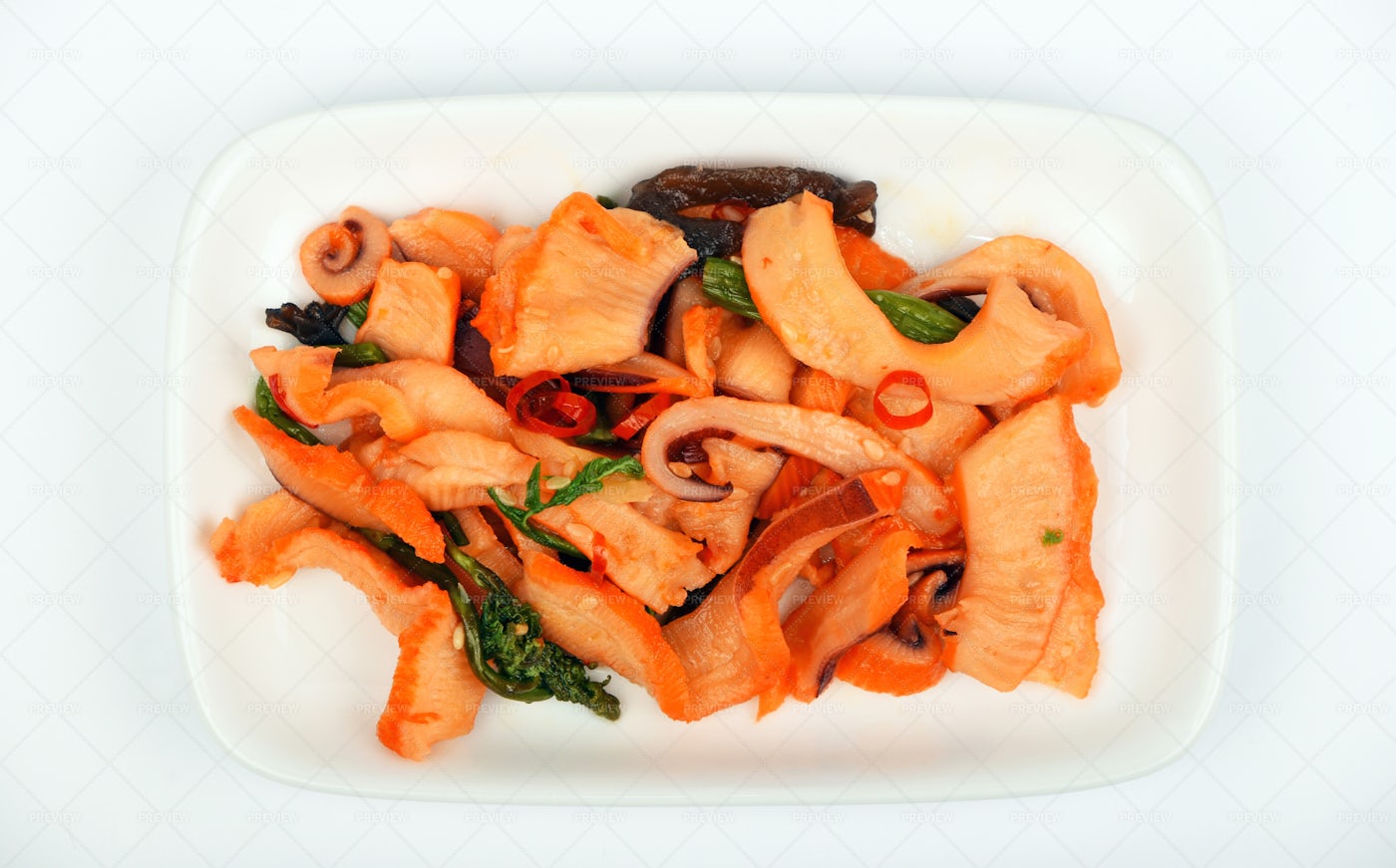 Seafood Squid Salad: Stock Photos