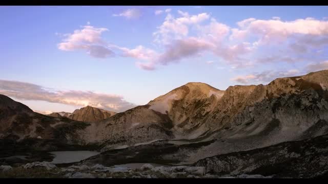 Time-lapse Of Wyoming Mountains : Stock Video