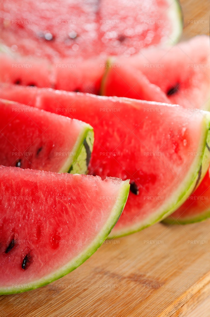 Fresh Watermelon Slices: Stock Photos