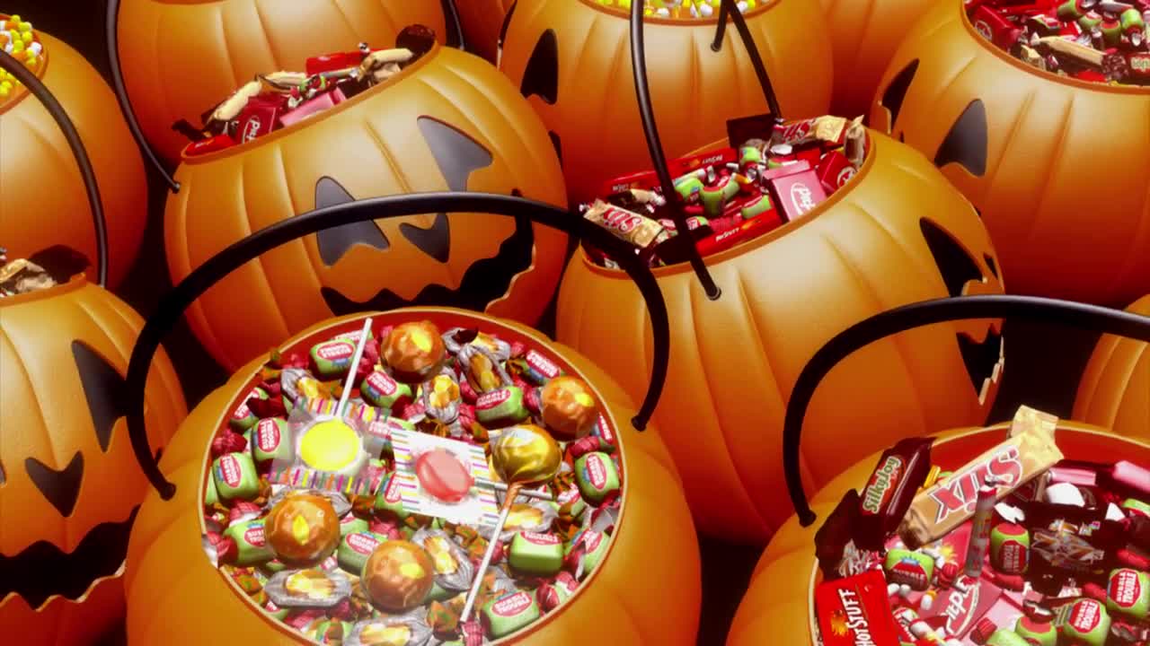 Halloween Candy Haul Loop Stock Motion Graphics Motion Array