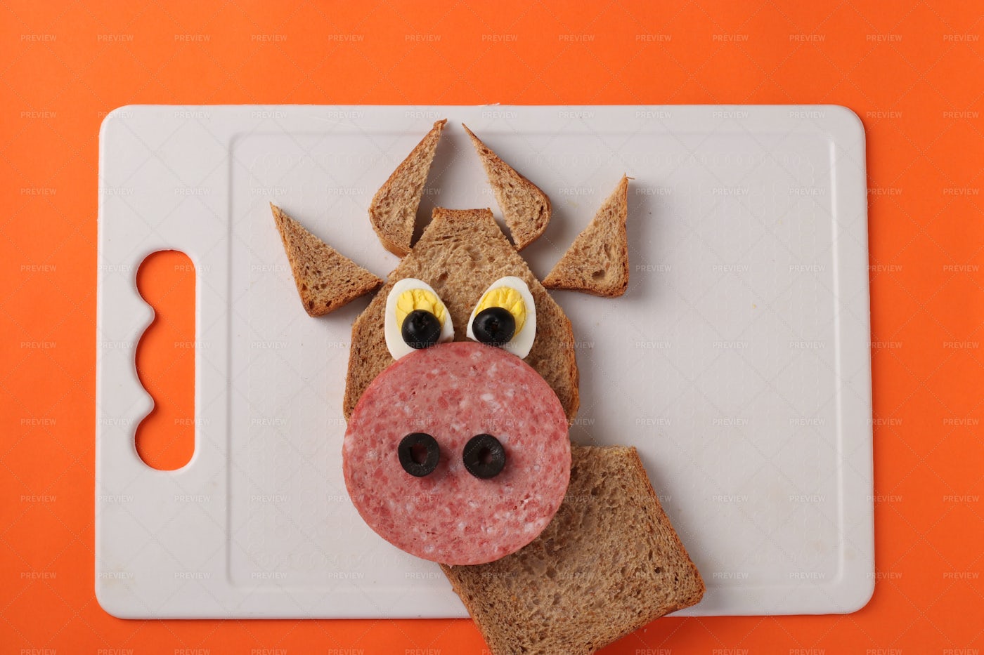 Bull Sandwich Design: Stock Photos