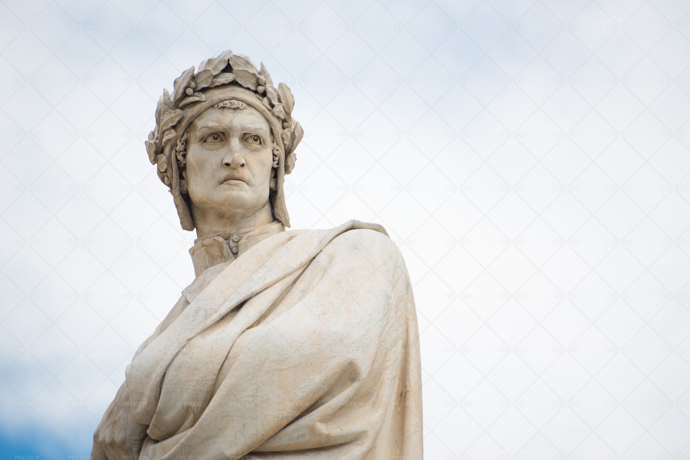 Statue Of Dante Alighieri: Stock Photos