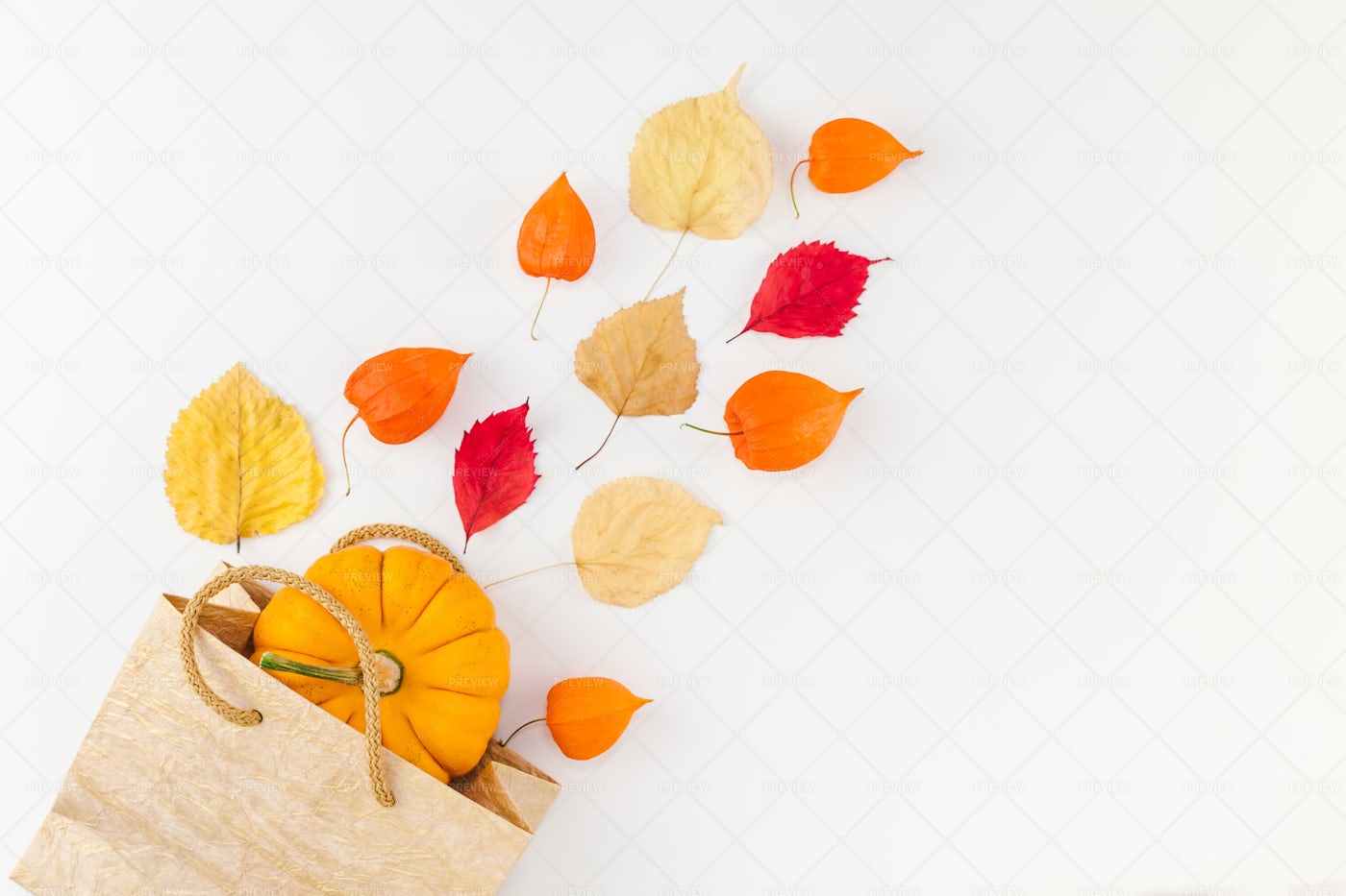 Fall Shopping Background: Stock Photos