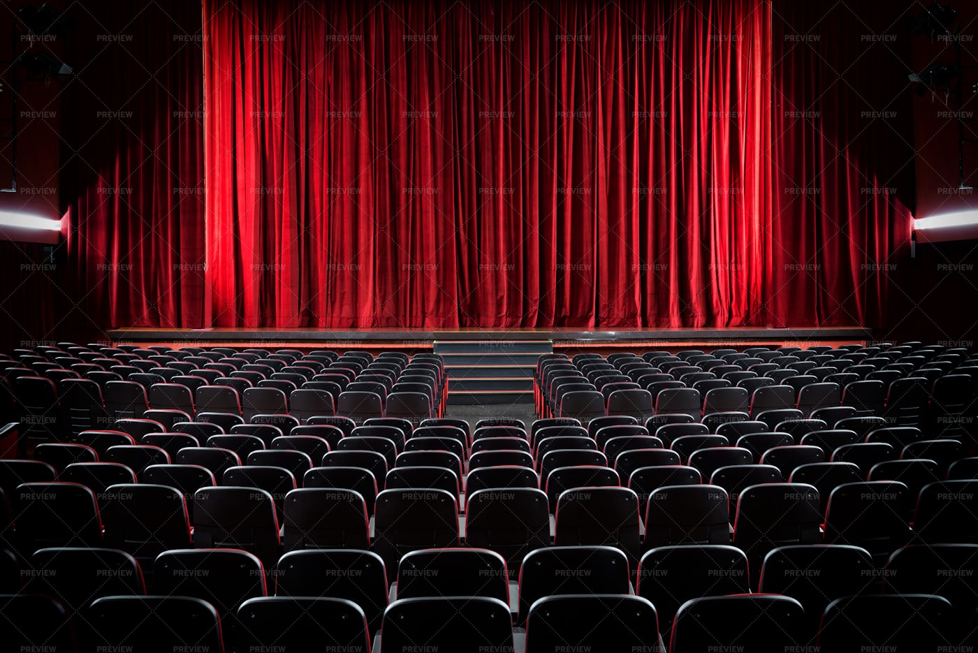 Empty Movie Theatre - Stock Photos | Motion Array