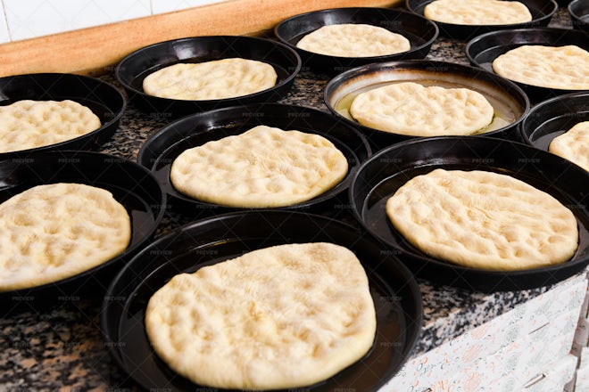 Portions Of Stretched Dough - Stock Photos | Motion Array