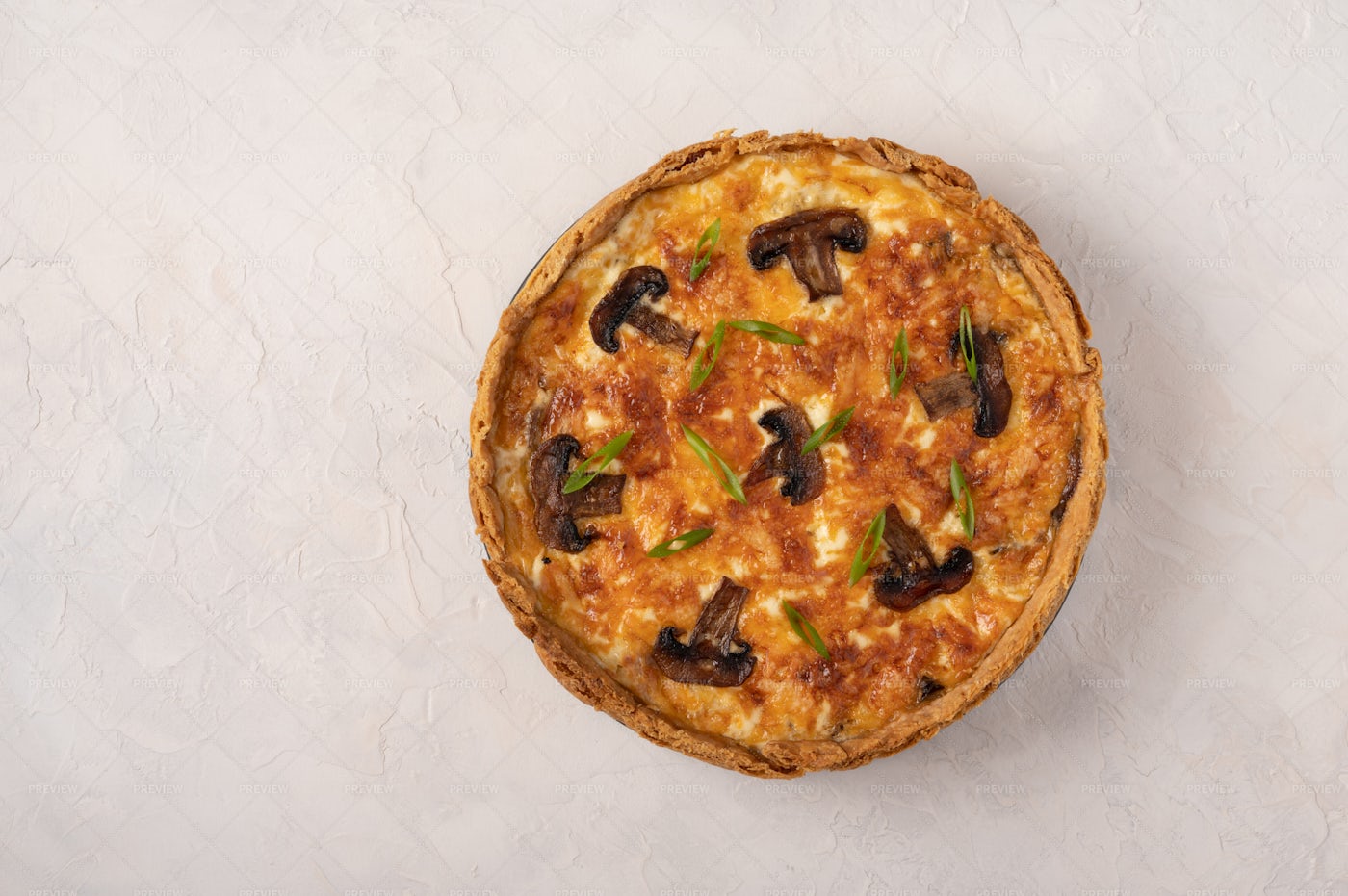 French Quiche Pie: Stock Photos