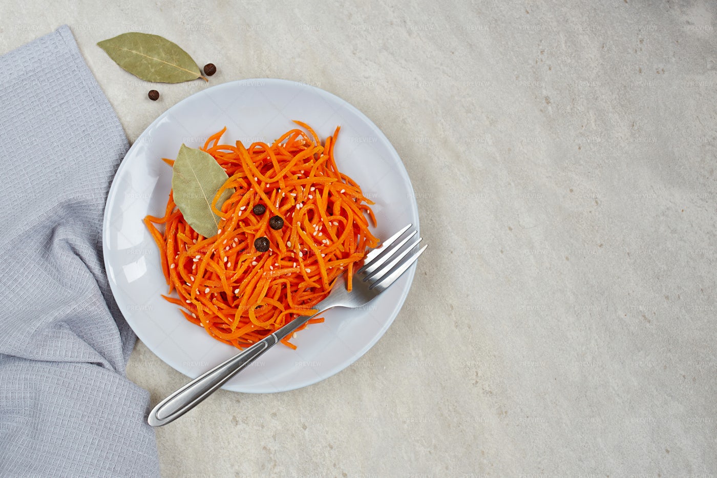 Spicy Carrot Salad: Stock Photos