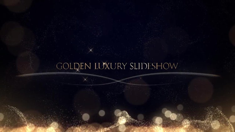 Golden Luxury Slideshow: After Effects Templates