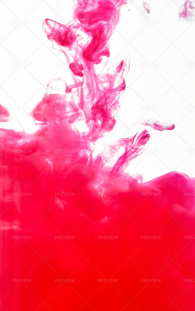 Cloud Of Red Paint: Stock Photos