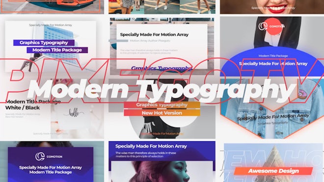 Modern Typography Freebies template preview
