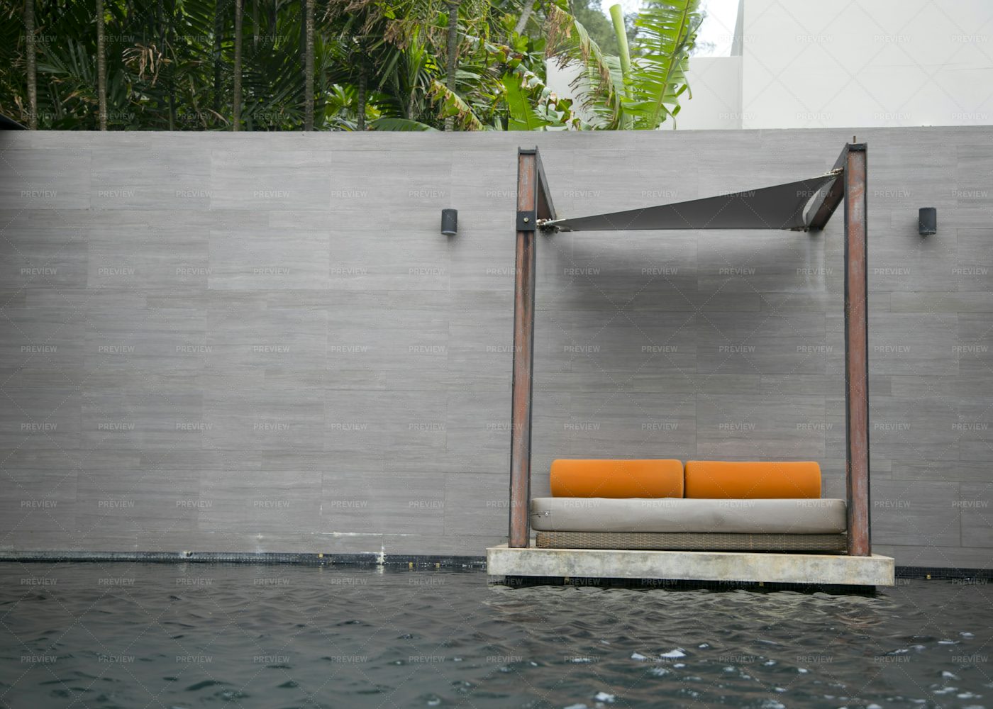 Swimming Pool Furniture: Stock Photos