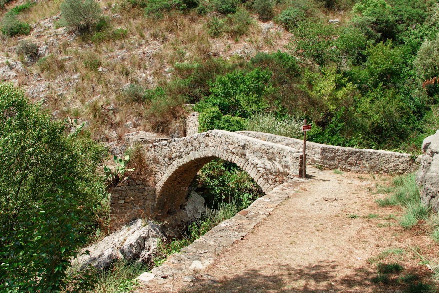 Medieval Bridge In Italy - Stock Photos | Motion Array