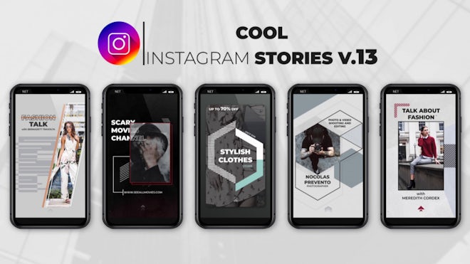 Cool Instagram Stories V.13 Freebies template preview