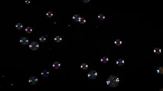 Colored Soap Bubbles Floating: Stock Footage
