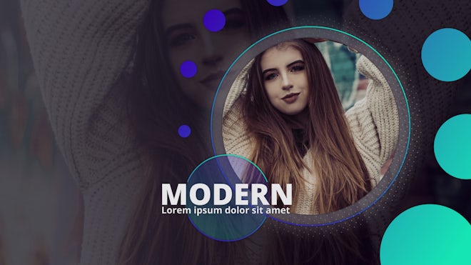 Creative Modern Slideshow Freebies template preview