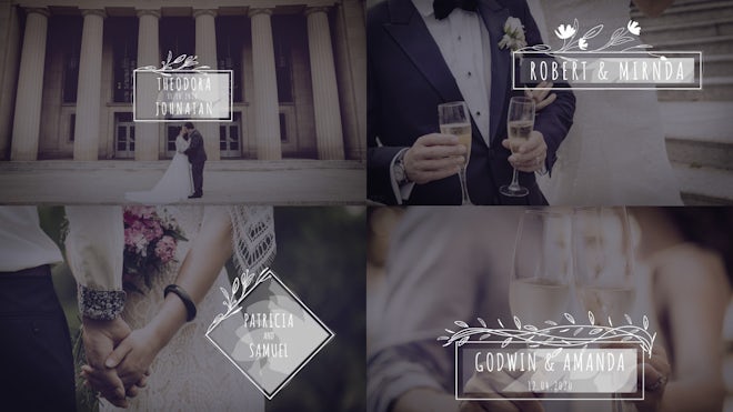 Elegant Wedding Titles Freebies template preview