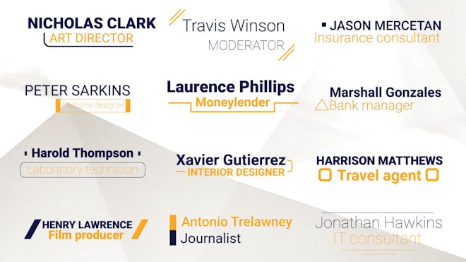 Minimal Lower Thirds Freebies template preview