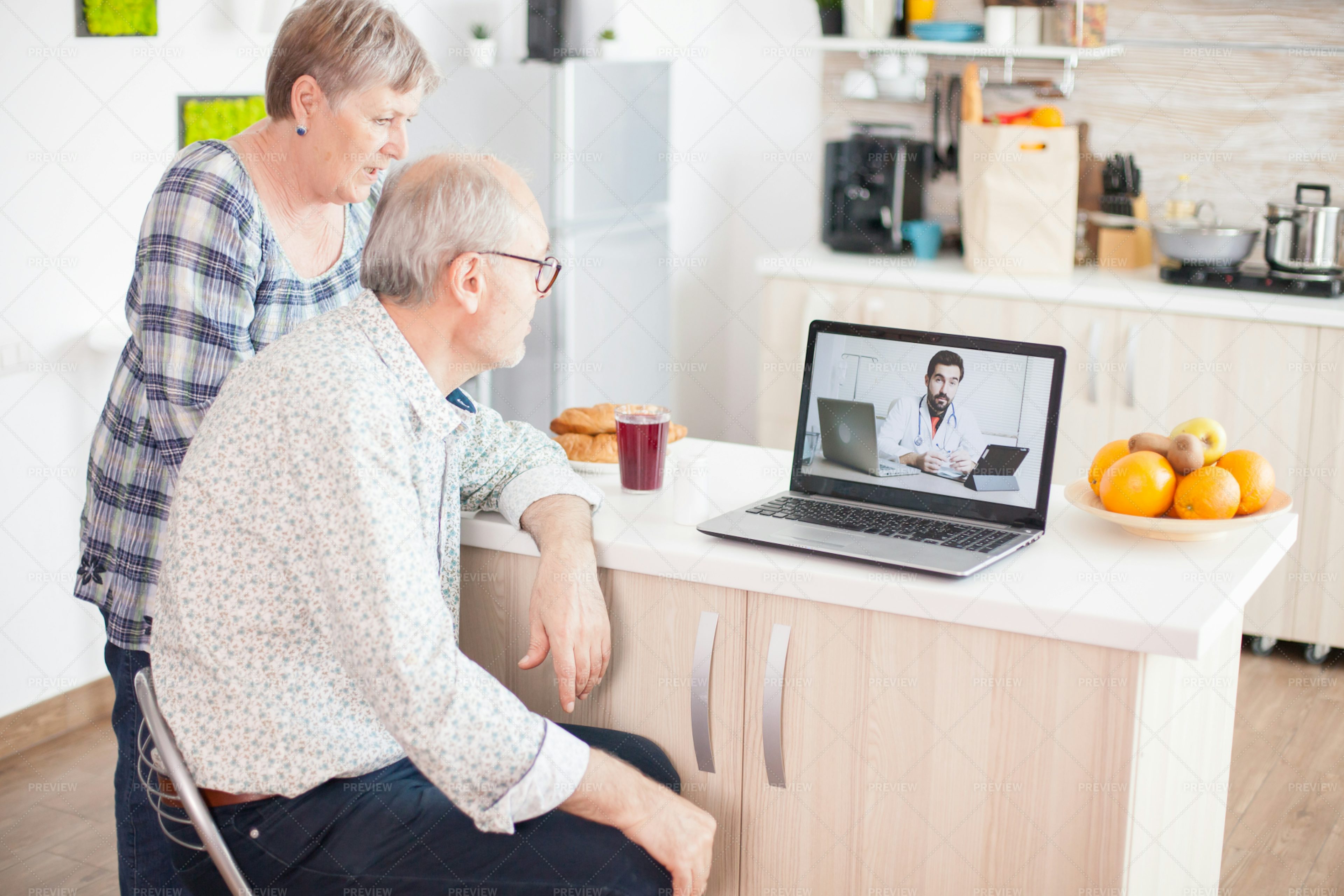 Video Call With Doctor Stock Photos Motion Array