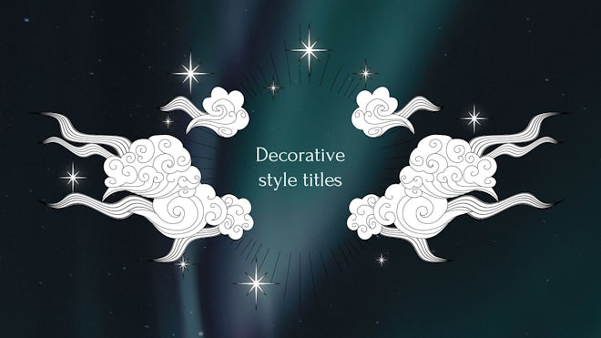 Decorative Style Titles Freebies template preview