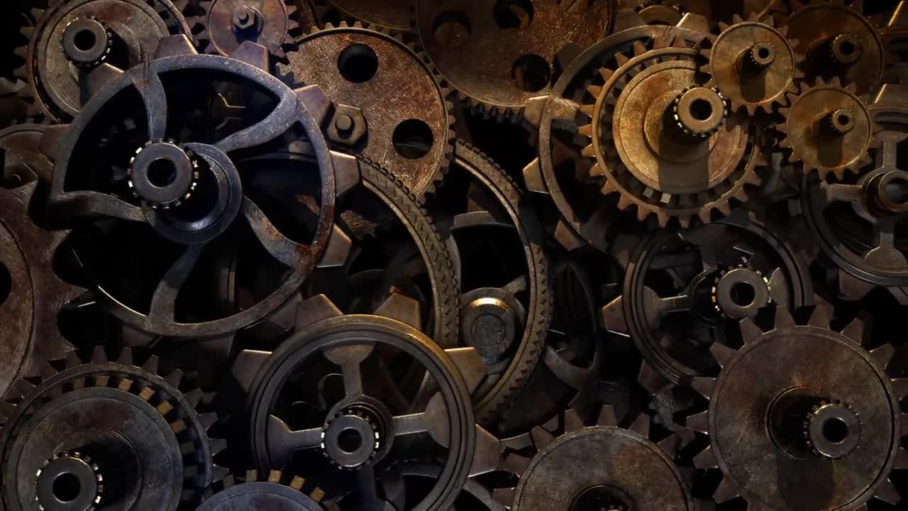 Cinematic Gears In Motion Stock Motion Graphics Motion Array