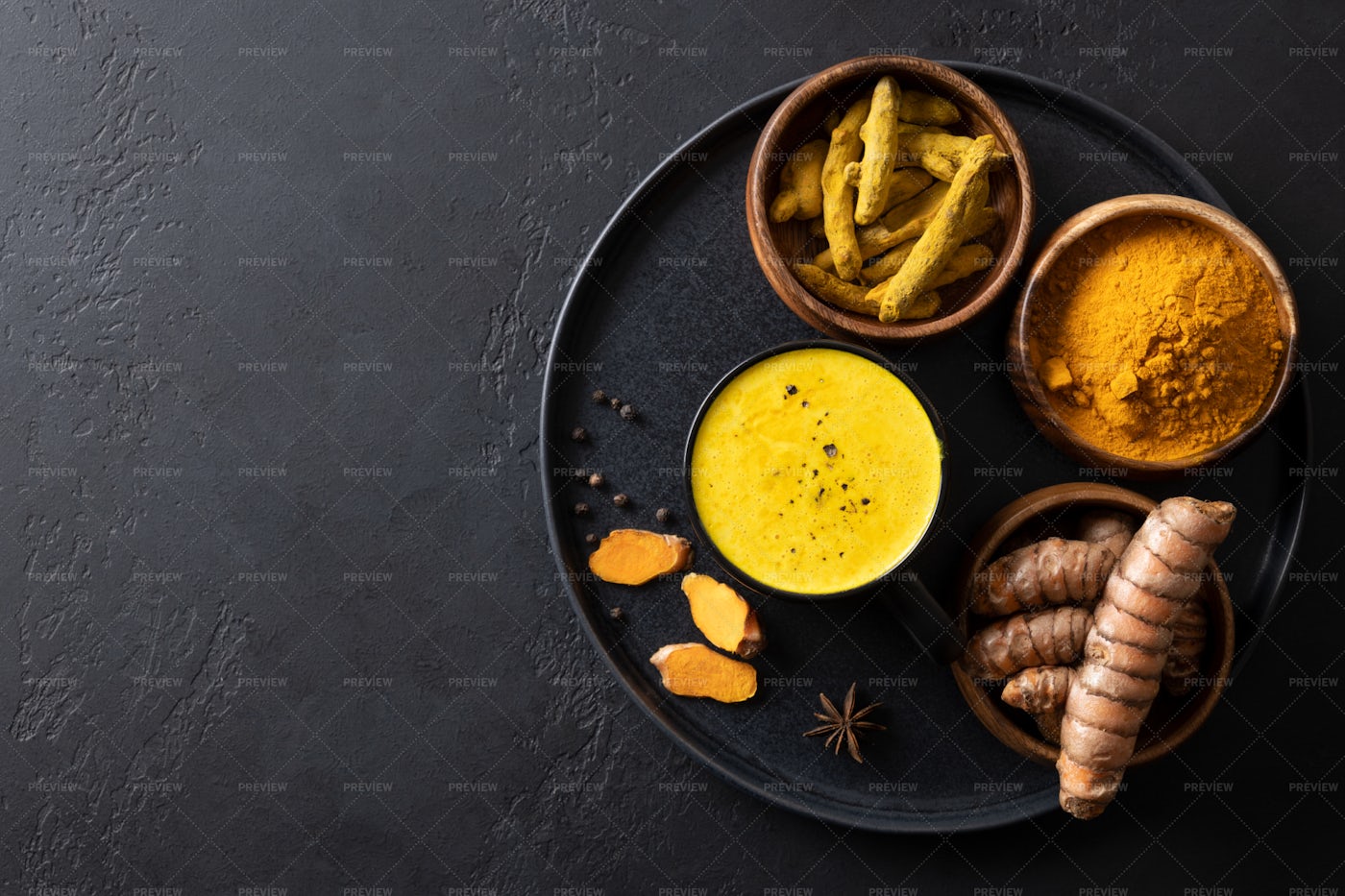 Cup Of Turmeric Milk: Stock Photos