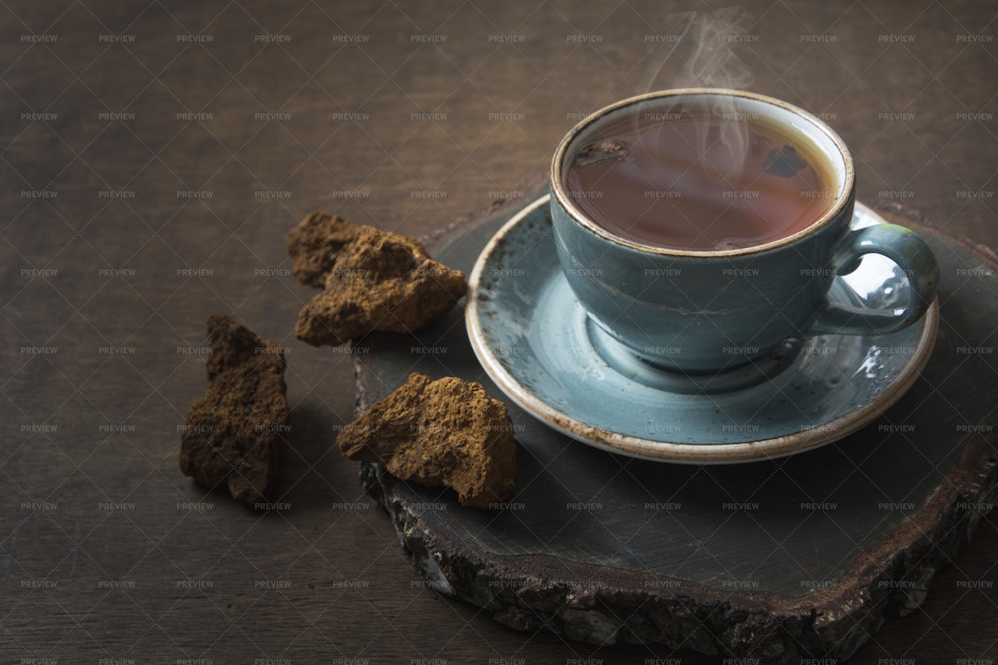 Chaga Mushroom Coffee: Stock Photos