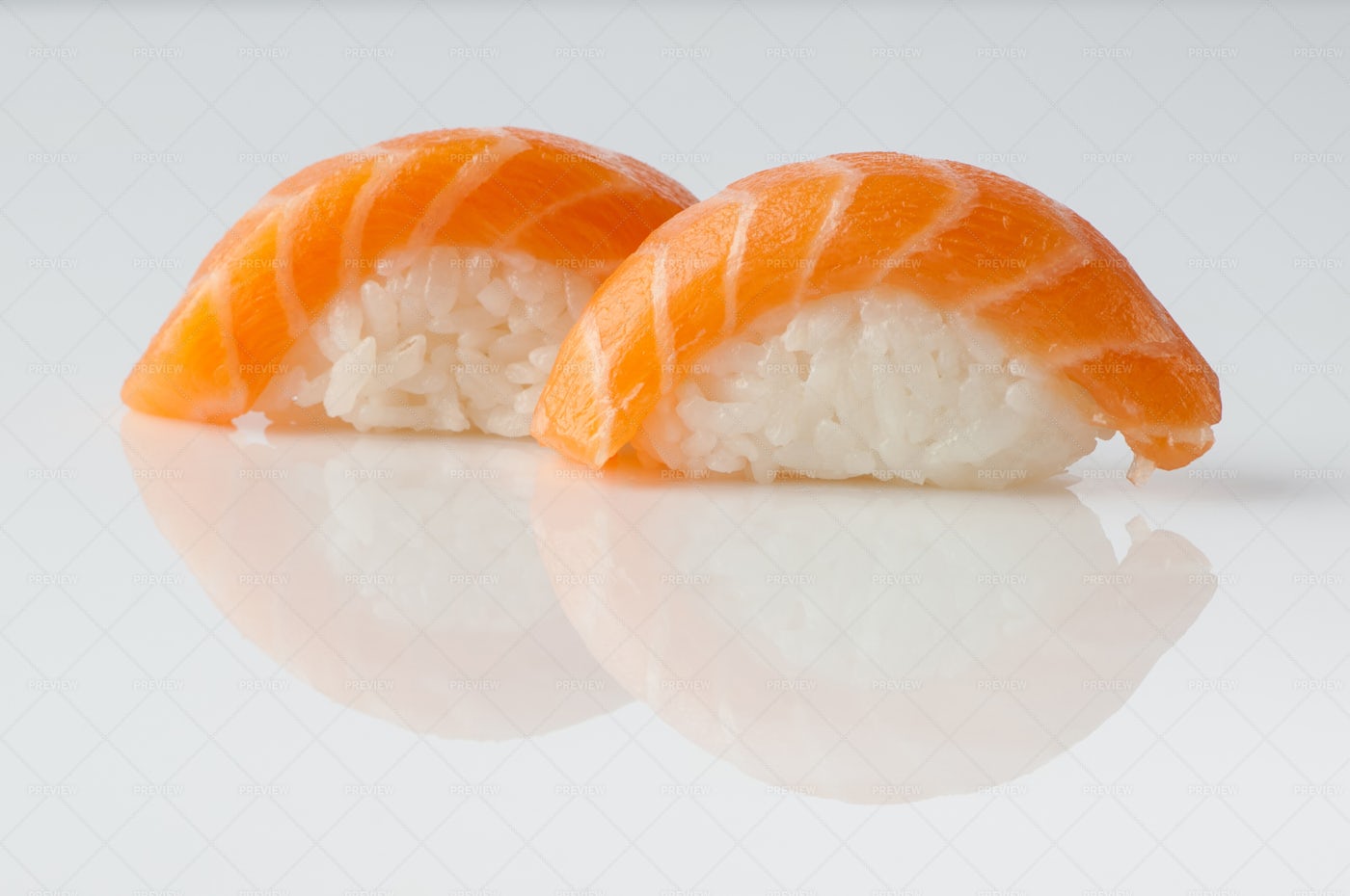 Sushi On White: Stock Photos