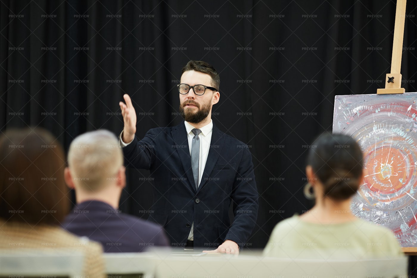 Man Holding Auction: Stock Photos