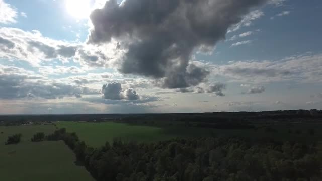 Cinematic View Of Dramatic Clouds : Stock Video