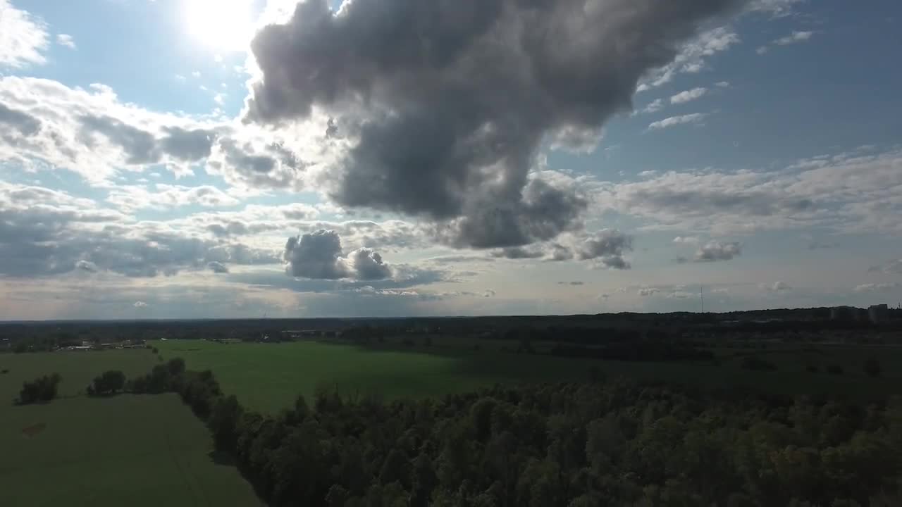 Cinematic View Of Dramatic Clouds Stock Video Motion Array