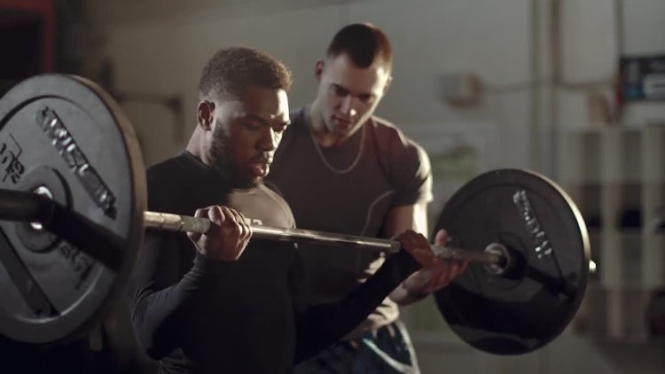 Working Out With Personal Trainer: Stock Video