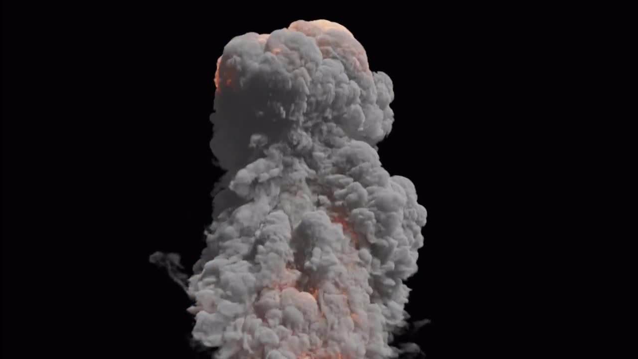 Huge Volcano Smoke Column - Stock Motion Graphics | Motion Array