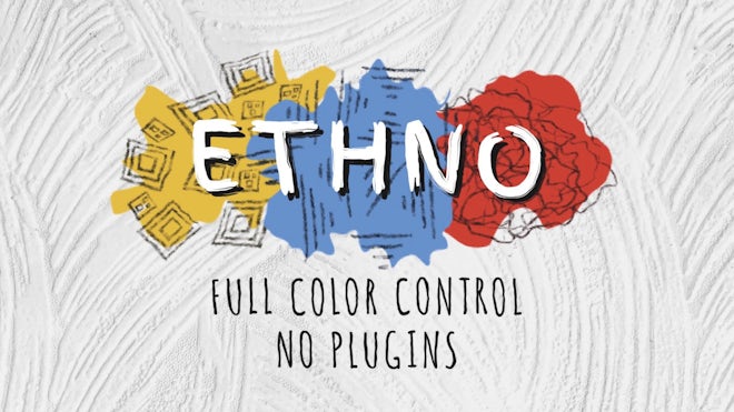 Ethno Titles Freebies template preview