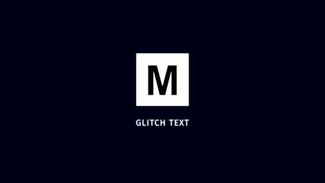 Glitch Logo And Title: After Effects Templates