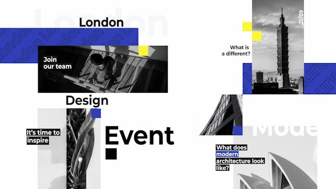 Modern Architecture Event Freebies template preview