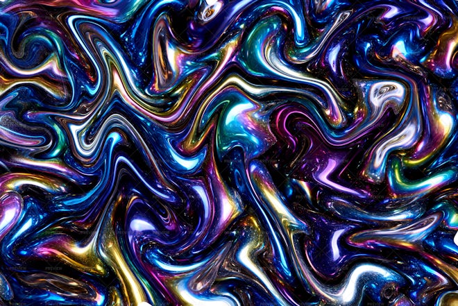 Distorted Iridescent Colors - Stock Photos