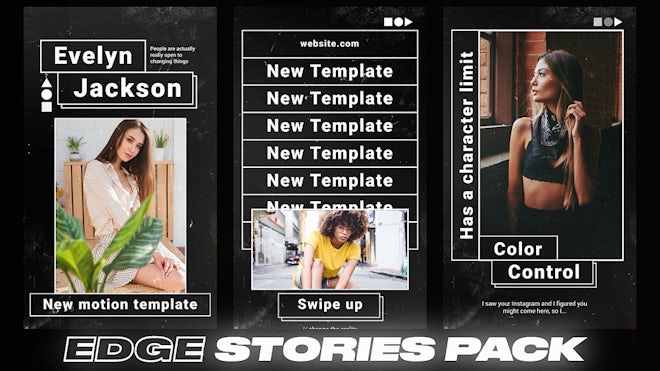 Edge Promo Stories Pack Freebies template preview