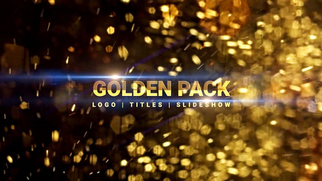 Golden Titles, Logo & Slideshow Freebies template preview