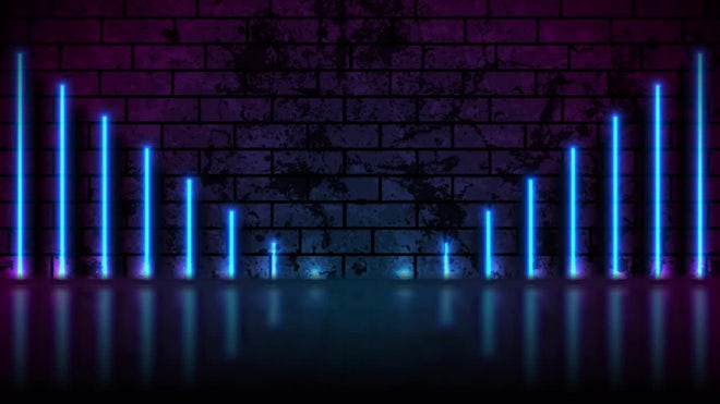 Colored Lights On Wall Background - Stock Motion Graphics | Motion Array