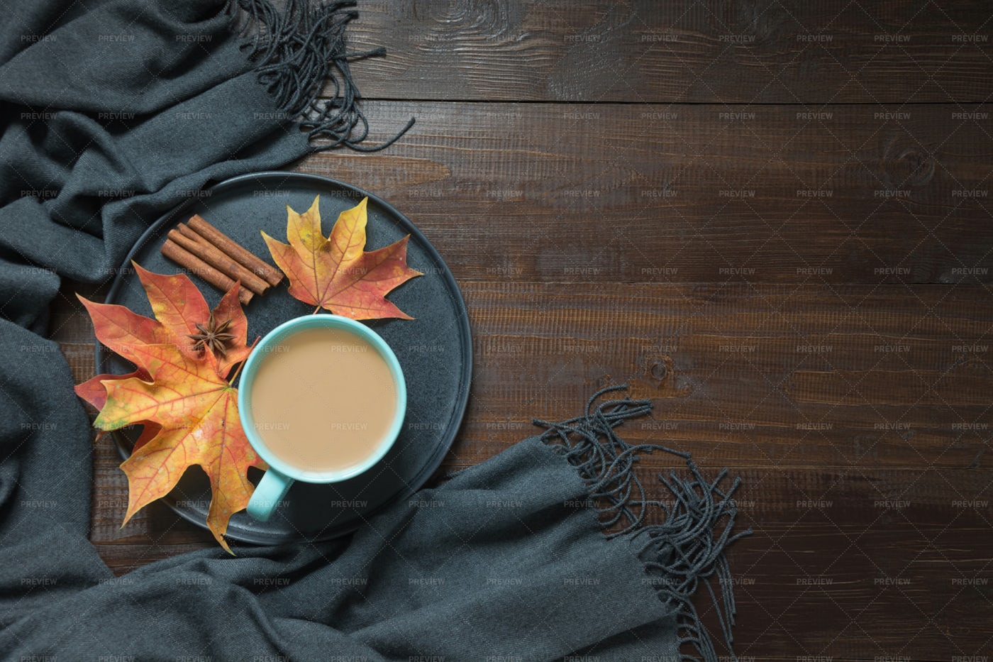Coffee During Autumn: Stock Photos