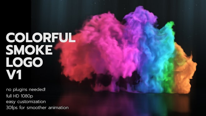 Colorful Smoke Logo V1 Freebies template preview